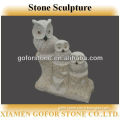 Animal stone carving patterns, stone owl carving
